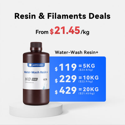 Anycubic Water-Wash Resin+ 5-20kg Deals